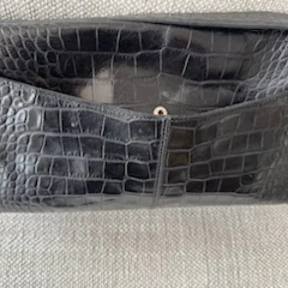 Black Leather Designer Purse - Picture 6 of 6